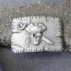 Gürtelschnalle Pirate, Pirat Skull Totenkopf, dunkel silber