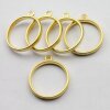 5 Matte Gold Round Hollow Frame Glue Blank, Open Bezel Blank Frame, Resin Jewelry Findings