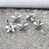 10 DarkAntique Silver Star Rivets for leather craft