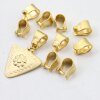 10 Matte Gold Brass Bails