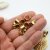 10 Matte Gold Brass Bails