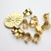 10 Matte Gold Brass Bails