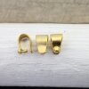 10 Matte Gold Brass Bails