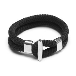 5 Sets Leather Bracelet hook clasp T-Bar Hook Clasp, Rhodium Imitation