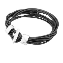 5 Sets Leather Bracelet hook clasp T-Bar Hook Clasp, Rhodium Imitation