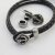 5 Dark Antique Silver Anchor Button Clasps, Leather or Cord Bracelet Clasps