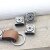 1 Compass Keychain Findings, DIY Keychain, Slider Beads Dark Antique Silver