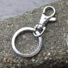 1 Swivel Lobster Clasps, Key Chain, Rhodium Imitation