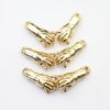 5 Gold Holding Hands Charms