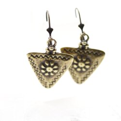 Antique Brass Ethnic Earrings