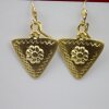 Matte Gold Ethnic Earrings