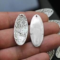 5 Zamak Anhänger, altsilber