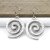 1 Antique Silver Statement Spiral Charms Pendant