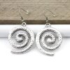 1 Antique Silver Statement Spiral Charms Pendant