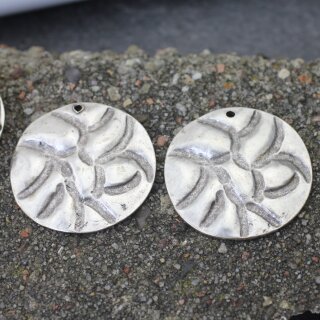 5 Zamak Anhänger, altsilber