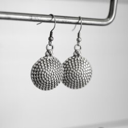 Dotted Round Earrings