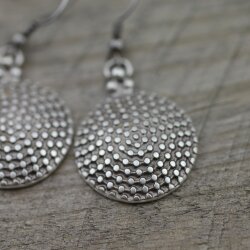 Dotted Round Earrings