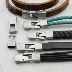5 Antique Copper Hook Bracelet Clasps