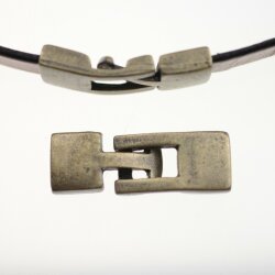 5 Antique Brass Hook Bracelet Clasps