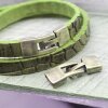 5 Haken Verschlüsse für Lederarmband. altmessing