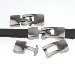 5 Gunmetal Hook Bracelet Clasps