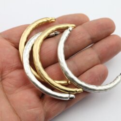 1 Matte Gold Half cuff bracelet findings