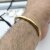 1 Matte Gold Half cuff bracelet findings