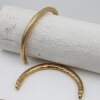 1 Matte Gold Half cuff bracelet findings