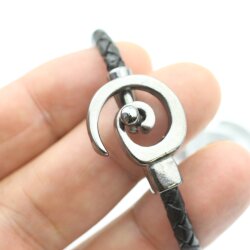 5 Gunmetal Spiral Closure, Bracelet Clasps