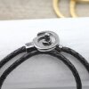 5 Spiralen Armband-Verschluss Jet Hematit