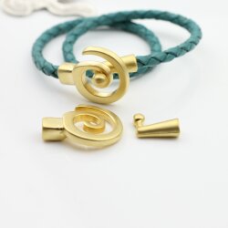 5 Spiralen Armband-Verschluss mattgold