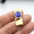 1 Matte Gold Hook Clasp, Bracelet Findings for 12 mm Rivoli Crystals Preciosa and Swarovski