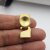 1 Matte Gold Hook Clasp, Bracelet Findings for 12 mm Rivoli Crystals Preciosa and Swarovski