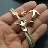 1 Rose Gold Anchor Bracelet Clasps & Slider Beads