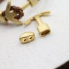 1 Matte Gold Anchor Bracelet Clasps & Slider Beads