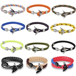 5 Ankerverschluss und Schiebeperlen Sets Verschluss fr Armband Rhodium Imitation