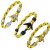 5 Light Gold Anchor Bracelet Clasps & Slider Beads