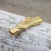 1 Matte Gold Handshake Bracelet Connector