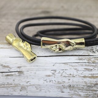 1 Gold Plated Handshake Bracelet Connector