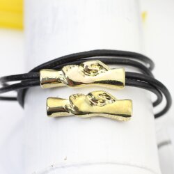 1 Gold Plated Handshake Bracelet Connector