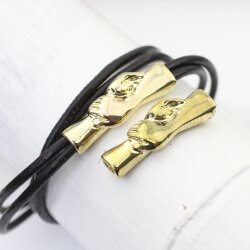 1 Gold Plated Handshake Bracelet Connector