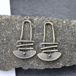 5 Zamak Anhänger, Schmuck Anhänger altmessing