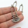 5 Antique Brass Tribal Ethnic Statement Charms Pendant