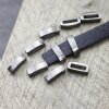 10 Gun Metal Slider Beads, Spacers Beads for jewelery making