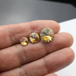 14 mm Swarovski Crystal Stud Earrings Rivoli Earrings...