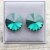 14 mm Swarovski Crystal Stud Earrings Rivoli Earrings with Swarovski Crystals Emerald