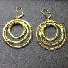 Gold Circle Earrings- three circle