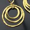 Gold Circle Earrings- three circle