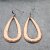 Antique Copper Drop Earrings with hole
