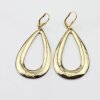 Gold Drop Earrings with hole